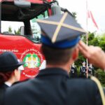 01.08.2021. Samsonów. Nowy wóz strażacki dla OSP w Samsonowie / Wiktor Taszłow / Radio Kielce