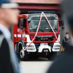 01.08.2021. Samsonów. Nowy wóz strażacki dla OSP w Samsonowie / Wiktor Taszłow / Radio Kielce