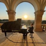 14.08.2021 Kielce. Koncertu z cyklu „Chopinowskie inspiracje”. Na zdjęciu: Jan Bieniasz / Jarosław Kubalski / Radio Kielce