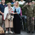 01.08.2021. Kielce. Obchody 77. rocznicy wybuchu Powstania Warszawskiego. Na zdjęciu (po lewej): Krystyna Jopowicz - uczestniczka Powstania Warszawskiego / Wiktor Taszłow / Radio Kielce