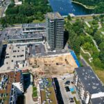 13.08.2021. Kielce. Budowa wieżowca Plaza Tower 2 / Jarosław Kubalski / Radio Kielce