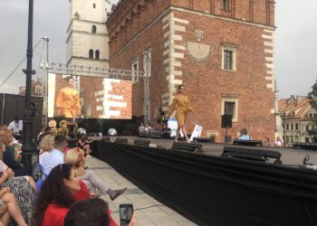 09.08.2020. Sandomierz. Sandomierz Fashion Street / Grażyna Szlęzak-Wójcik / Radio Kielce