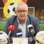 19.08.2021. Kielce. Podpisanie umowy pomiędzy ŚZPN, a kielecką firmą RS Active, dystrybutorem marki Hummel / Wiktor Taszłow / Radio Kielce
