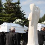 19.08.2021 Daleszyce. Pogrzeb ofiar pijanego kierowcy / Wiktor Taszłow / Radio Kielce