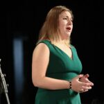 19.08.2021 Busko-Zdrój. Koncert laureatów Międzynarodowego Konkursu Wokalnego „Bella Voce”. Na zdjęciu: Marta Błaszak - 3 miejsce, grupa młodsza / Wiktor Taszłow / Radio Kielce