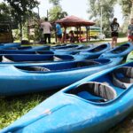 21.08.2021. Morawica. Spływ kajakowy / Wiktor Taszłow / Radio Kielce