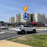 28.07.2021. Sandomierz. Rondo u zbiegu ulic: Mickiewicza i Armii Krajowej / Grażyna Szlęzak-Wójcik / Radio Kielce