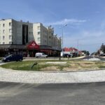 28.07.2021. Sandomierz. Rondo u zbiegu ulic: Mickiewicza i Armii Krajowej / Grażyna Szlęzak-Wójcik / Radio Kielce