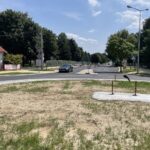 28.07.2021. Sandomierz. Rondo u zbiegu ulic: Mickiewicza i Armii Krajowej / Grażyna Szlęzak-Wójcik / Radio Kielce