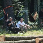 21.08.2021. Las nieopodal Nowin. VII Konwent Grupy Bushcraft Poland / Wiktor Taszłow / Radio Kielce