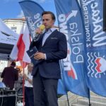 08.08.2021. Kielce. Piknik rodzinny Konfederacji. Na zdjęciu: poseł Krzysztof Bosak / Michał Kita / Radio Kielce