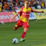 21.08.2021. Kielce. Suzuki Arena. Fortuna 1 Liga. Korona Kielce - ŁKS Łódź / Wiktor Taszłow / Radio Kielce