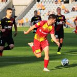 21.08.2021. Kielce. Suzuki Arena. Fortuna 1 Liga. Korona Kielce - ŁKS Łódź / Wiktor Taszłow / Radio Kielce