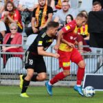 21.08.2021. Kielce. Suzuki Arena. Fortuna 1 Liga. Korona Kielce - ŁKS Łódź / Wiktor Taszłow / Radio Kielce