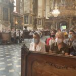 04.08.2021. Sandomierz. Pielgrzymi wyruszają na szlak pątniczy / Grażyna Szlęzak-Wójcik / Radio Kielce