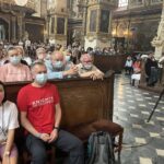 04.08.2021. Sandomierz. Pielgrzymi wyruszają na szlak pątniczy / Grażyna Szlęzak-Wójcik / Radio Kielce