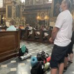 04.08.2021. Sandomierz. Pielgrzymi wyruszają na szlak pątniczy / Grażyna Szlęzak-Wójcik / Radio Kielce