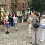 04.08.2021. Sandomierz. Pielgrzymi wyruszają na szlak pątniczy / Grażyna Szlęzak-Wójcik / Radio Kielce