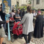 04.08.2021. Sandomierz. Pielgrzymi wyruszają na szlak pątniczy / Grażyna Szlęzak-Wójcik / Radio Kielce