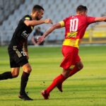 21.08.2021. Kielce. Suzuki Arena. Fortuna 1 Liga. Korona Kielce - ŁKS Łódź / Wiktor Taszłow / Radio Kielce