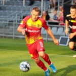 21.08.2021. Kielce. Suzuki Arena. Fortuna 1 Liga. Korona Kielce - ŁKS Łódź / Wiktor Taszłow / Radio Kielce