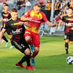 21.08.2021. Kielce. Suzuki Arena. Fortuna 1 Liga. Korona Kielce - ŁKS Łódź / Wiktor Taszłow / Radio Kielce