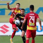 21.08.2021. Kielce. Suzuki Arena. Fortuna 1 Liga. Korona Kielce - ŁKS Łódź / Wiktor Taszłow / Radio Kielce