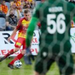 21.08.2021. Kielce. Suzuki Arena. Fortuna 1 Liga. Korona Kielce - ŁKS Łódź / Wiktor Taszłow / Radio Kielce