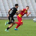 21.08.2021. Kielce. Suzuki Arena. Fortuna 1 Liga. Korona Kielce - ŁKS Łódź / Wiktor Taszłow / Radio Kielce