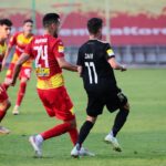 21.08.2021. Kielce. Suzuki Arena. Fortuna 1 Liga. Korona Kielce - ŁKS Łódź / Wiktor Taszłow / Radio Kielce