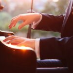 21.08.2021. Kielce. „Chopinowskie inspiracje”. Na zdjęciu: Piotr Pawlak / Wiktor Taszłow / Radio Kielce