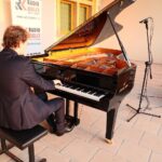 21.08.2021. Kielce. „Chopinowskie inspiracje”. Na zdjęciu: Piotr Pawlak / Wiktor Taszłow / Radio Kielce