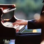 21.08.2021. Kielce. „Chopinowskie inspiracje”. Na zdjęciu: Piotr Pawlak / Wiktor Taszłow / Radio Kielce