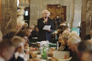 31.08.2021. Kielce. Obchody powstania Niezależnego Samorządnego Związku Zawodowego „Solidarność”. Na zdjęciu (w środku): Waldemar Bartosz - przewodniczący świętokrzyskiej „Solidarności” / Jarosław Kubalski / Radio Kielce