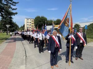 22.08.2021. Staszów. Dzień Chleba - korowód dożynkowy / Grażyna Szlęzak-Wójcik / Radio Kielce