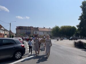 22.08.2021. Staszów. Dzień Chleba - korowód dożynkowy / Grażyna Szlęzak-Wójcik / Radio Kielce