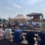 22.08.2021. Staszów. Dzień Chleba - korowód dożynkowy / Grażyna Szlęzak-Wójcik / Radio Kielce