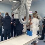 25.08.2021. Sandomierz. Oddanie do użytku pracowni rentgenowskiej w Szpitalu Specjalistycznym im. Ducha Świętego / Grażyna Szlęzak-Wójcik / Radio Kielce