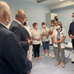 25.08.2021. Sandomierz. Oddanie do użytku pracowni rentgenowskiej w Szpitalu Specjalistycznym im. Ducha Świętego / Grażyna Szlęzak-Wójcik / Radio Kielce