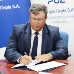 24.08.2021. Kielce. Podpisanie umowy na budowę kotłowni gazowej pomiędzy PGE Energia Ciepła S.A. a SBB Energy S.A. Na zdjęciu: Zbigniew Duda - dyrektor oddziału Elektrociepłownia w Kielcach / Wiktor Taszłow / Radio Kielce
