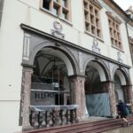 24.08.2021. Kielce. Remont dawnego Pałacu Biskupów Krakowskich / Wiktor Taszłow / Radio Kielce