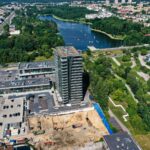 13.08.2021. Kielce. Budowa wieżowca Plaza Tower 2 / Jarosław Kubalski / Radio Kielce
