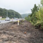 26.08.2021. Kielce. Budowa ścieżki rowerowej wzdłuż ulicy Krakowskiej / Wiktor Taszłow / Radio Kielce