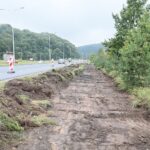 26.08.2021. Kielce. Budowa ścieżki rowerowej wzdłuż ulicy Krakowskiej / Wiktor Taszłow / Radio Kielce