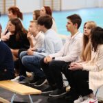 30.08.2021. Nowa Słupia.  Oficjalne otwarcie zmodernizowanej hali sportowej przy Szkole Podstawowej w Nowej Słupi / Wiktor Taszłow / Radio Kielce