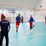 30.08.2021. Nowa Słupia.  Oficjalne otwarcie zmodernizowanej hali sportowej przy Szkole Podstawowej w Nowej Słupi / Wiktor Taszłow / Radio Kielce