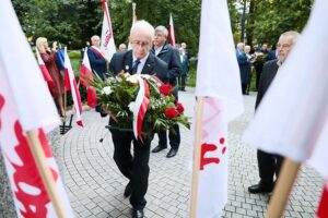 31.08.2021. Kielce. Uroczystości rocznicy powstania NSZZ „Solidarność”. Na zdjęciu: Waldemar Bartosz - przewodniczący regionu NSZZ „Solidarność” / Wiktor Taszłow / Radio Kielce