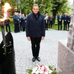 31.08.2021. Kielce. Uroczystości rocznicy powstania NSZZ „Solidarność”. Na zdjęciu: Mirosław Gębski - starosta kielecki / Wiktor Taszłow / Radio Kielce