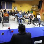 02.08.2021 Kielce. Spotkanie mieszkańców Ślichowic w sprawie planowanej inwestycji budowlanej u zbiegu ulic Szajnowicza i Massalskiego / Jarosław Kubalski / Radio Kielce