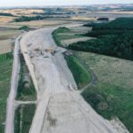 06.08.2021. Budowa trasy S7 między Wodzisławiem i Książem Wielkim / Jarosław Kubalski / Radio Kielce